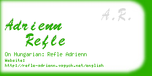 adrienn refle business card
